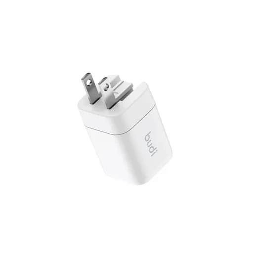 شارژر دیواری 33 وات بودی مدل Budi AC016RSW با دو خروجی USB-C
