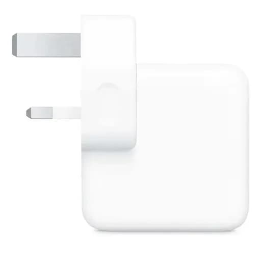 شارژر دیواری 35 وات اپل سه پین مدل Apple A2676 با دو خروجی USB-C