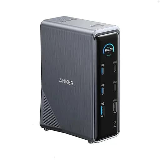هاب شارژ ۱۴ پورت انکر 160 وات مدل Anker Prime Docking Station 14-Port A83B6 سه پین