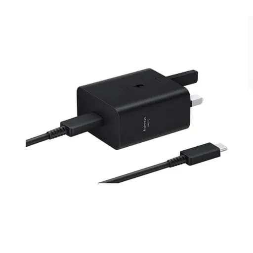 شارژر دیواری 45 وات اوریجینال سامسونگ مدل Samsung EP-T4511 سه پین به همراه کابل Type-C به Type-C طول 1.8 متر