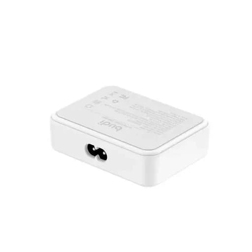 شارژر دیواری 60 وات بودی مدل Budi AC318EW با چهار خروجی USB-C و دو خروجی USB به همراه کابل 1.5 متری