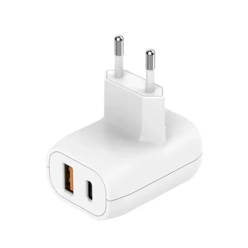 شارژر دیواری 20 وات بودی مدل Budi AC339VEW با یک خروجی USB و یک خروجی USB-C