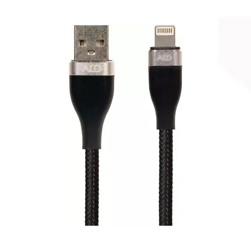 کابل شارژ USB به لایتنینگ آکو مدل Aco I Charge Pro طول 1 متر