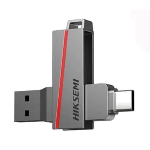 فلش مموری 64 گیگابایت هایک سمی مدل Hiksemi Dual Slim E307C U3 USB 3.2