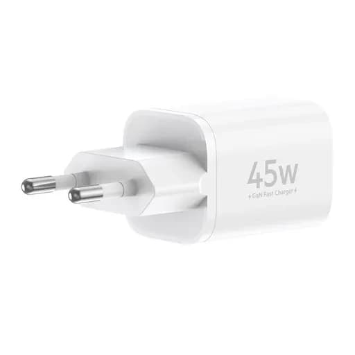 شارژر دیواری فست 45 وات بودی مدل Budi AC020E با یک خروجی USB-C